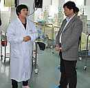 陕西省卫生厅考察“进贤白求恩血液净化中心”